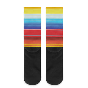 Cinco De Mayo Mexican Pattern Print Crew Socks