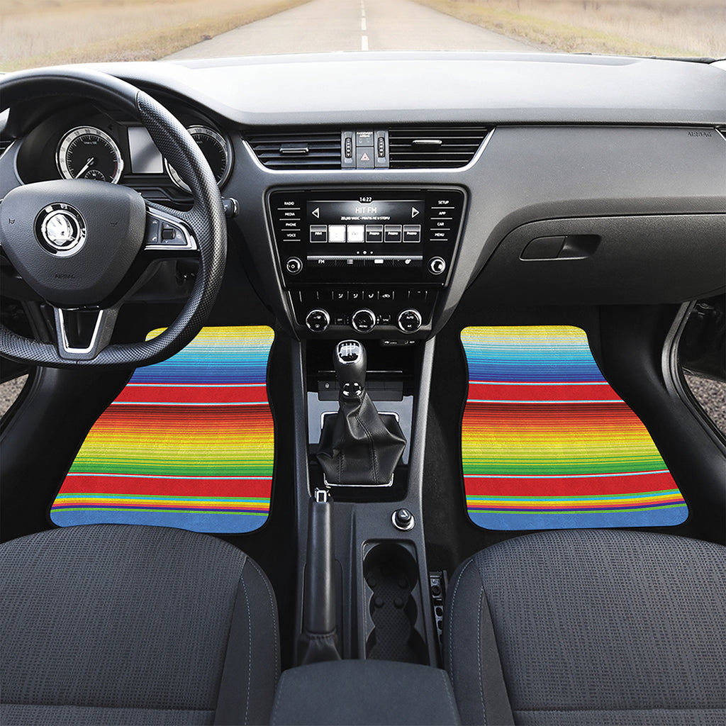 Cinco De Mayo Mexican Pattern Print Front and Back Car Floor Mats