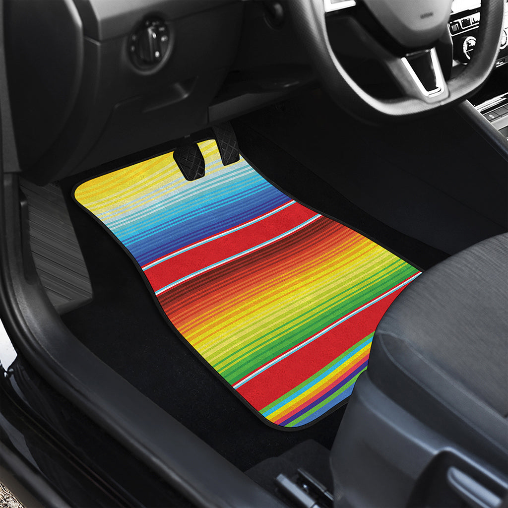 Cinco De Mayo Mexican Pattern Print Front and Back Car Floor Mats