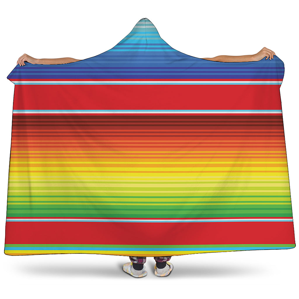 Cinco De Mayo Mexican Pattern Print Hooded Blanket