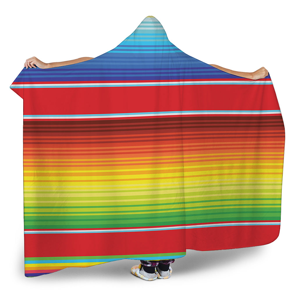 Cinco De Mayo Mexican Pattern Print Hooded Blanket