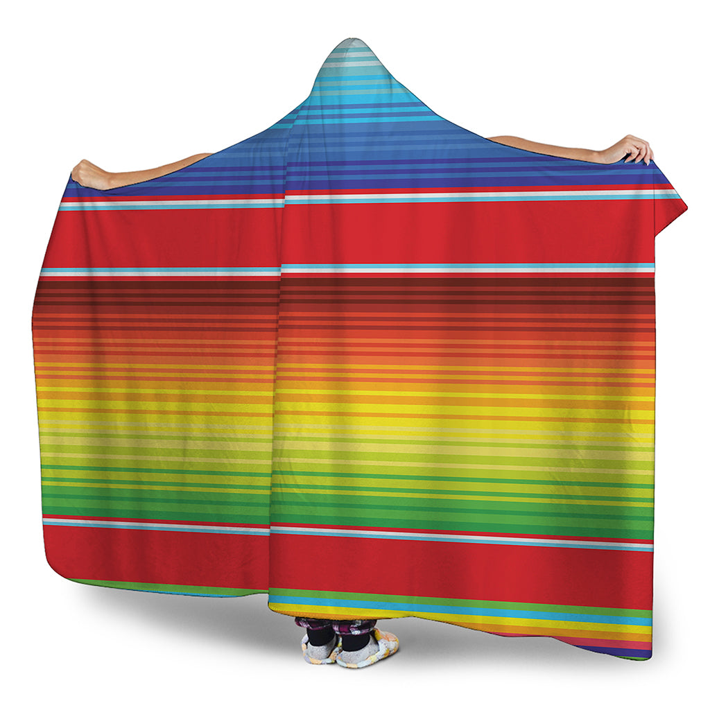 Cinco De Mayo Mexican Pattern Print Hooded Blanket