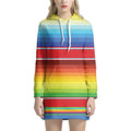 Cinco De Mayo Mexican Pattern Print Pullover Hoodie Dress