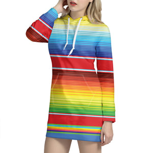 Cinco De Mayo Mexican Pattern Print Hoodie Dress