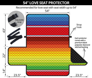 Cinco De Mayo Mexican Pattern Print Loveseat Protector