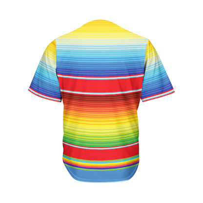 Cinco De Mayo Mexican Pattern Print Men's Baseball Jersey