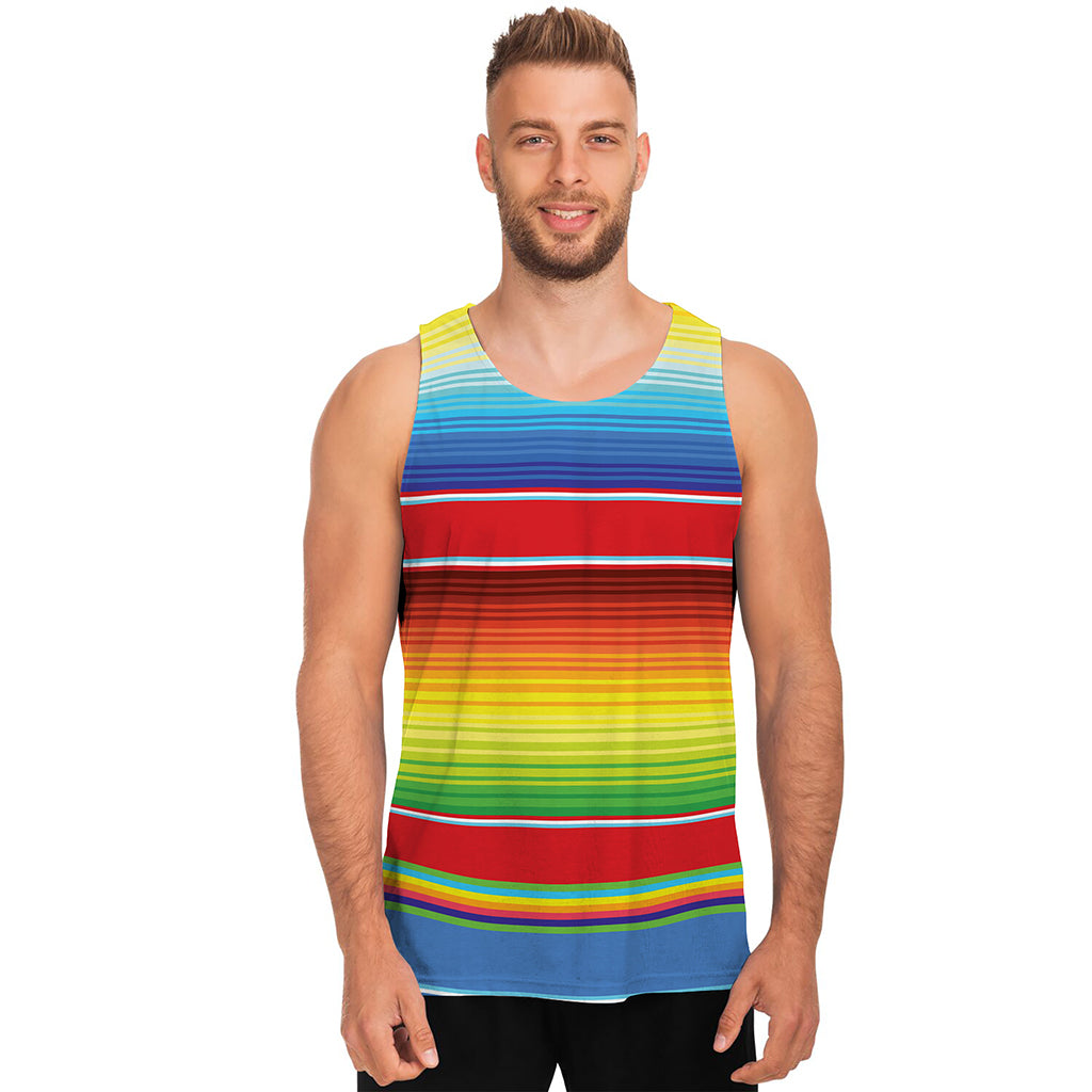 Cinco De Mayo Mexican Pattern Print Men's Tank Top