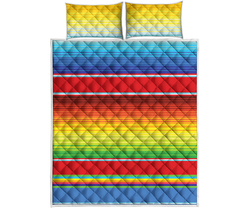 Cinco De Mayo Mexican Pattern Print Quilt Bed Set