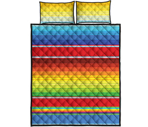 Cinco De Mayo Mexican Pattern Print Quilt Bed Set