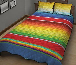 Cinco De Mayo Mexican Pattern Print Quilt Bed Set