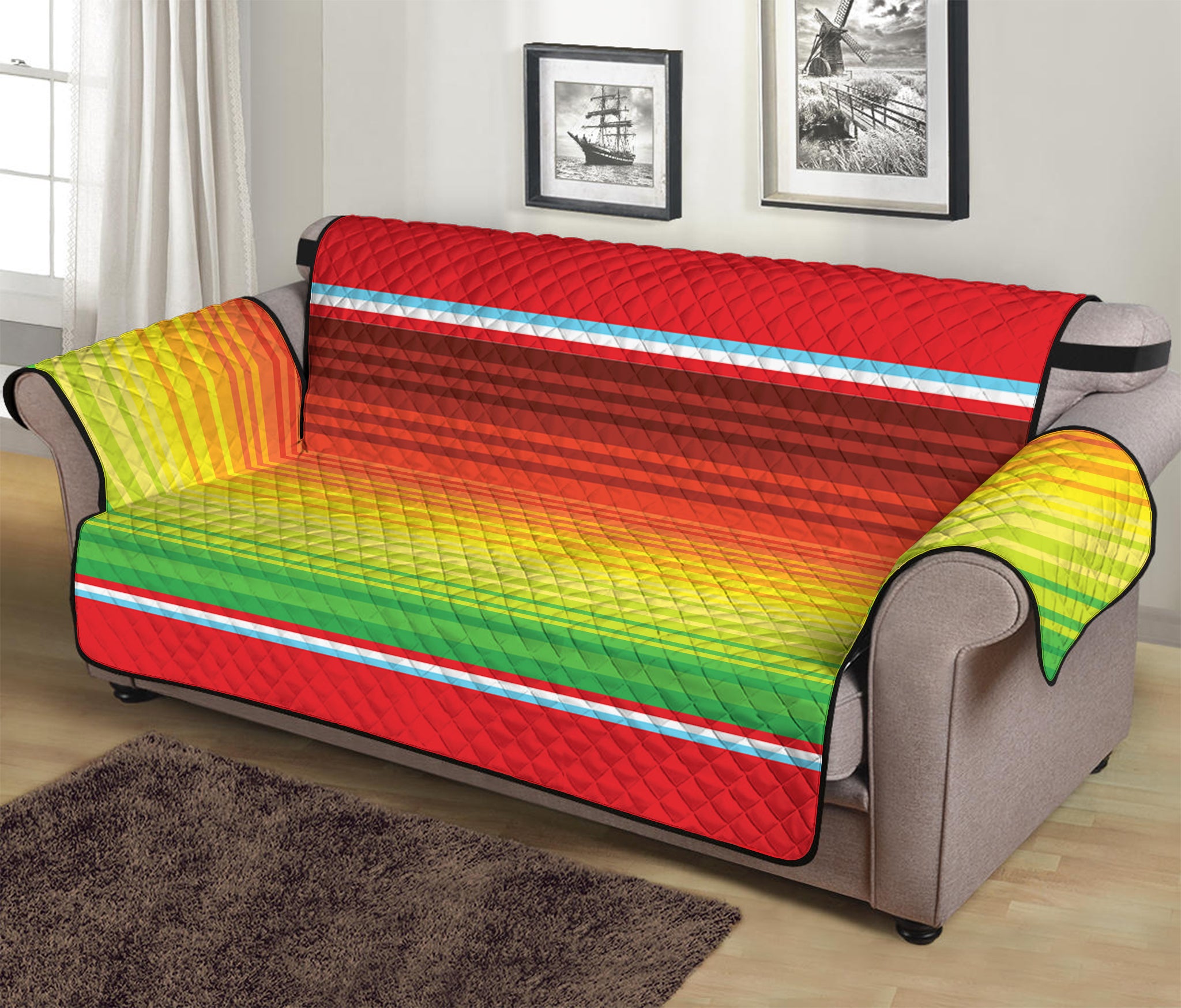 Cinco De Mayo Mexican Pattern Print Sofa Protector