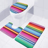 Cinco De Mayo Mexican Stripe Print 3 Piece Bath Mat Set