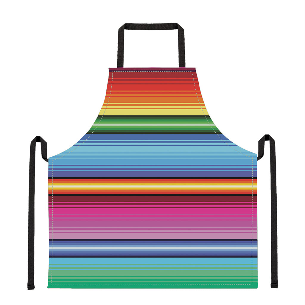 Cinco De Mayo Mexican Stripe Print Apron