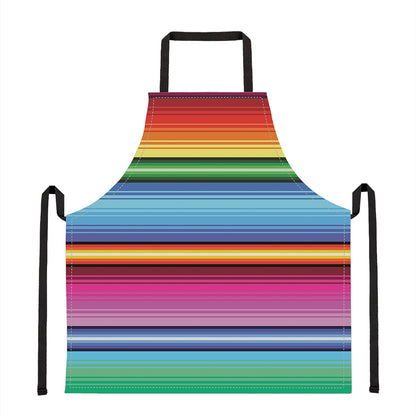 Cinco De Mayo Mexican Stripe Print Apron