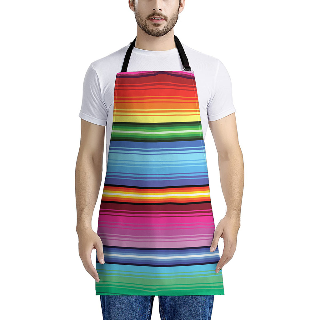 Cinco De Mayo Mexican Stripe Print Apron