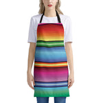 Cinco De Mayo Mexican Stripe Print Apron