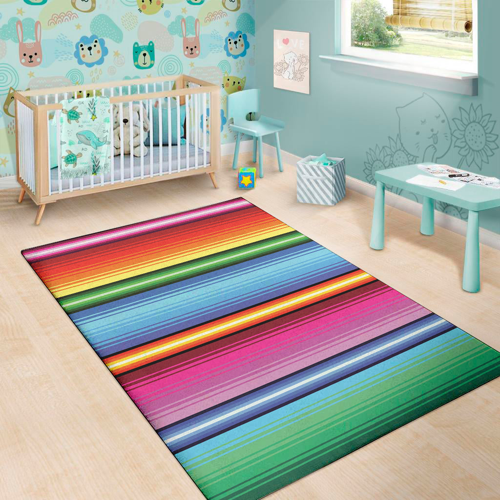 Cinco De Mayo Mexican Stripe Print Area Rug