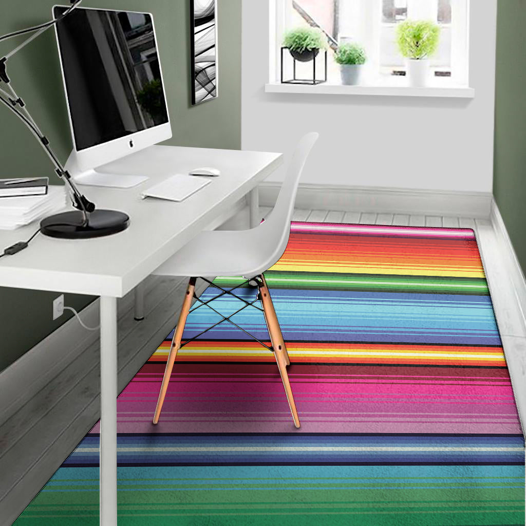 Cinco De Mayo Mexican Stripe Print Area Rug