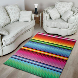 Cinco De Mayo Mexican Stripe Print Area Rug