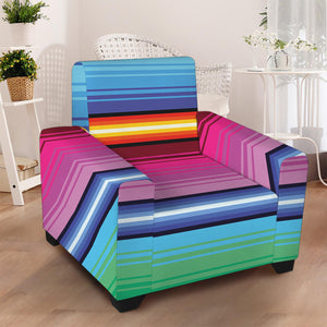 Cinco De Mayo Mexican Stripe Print Armchair Slipcover