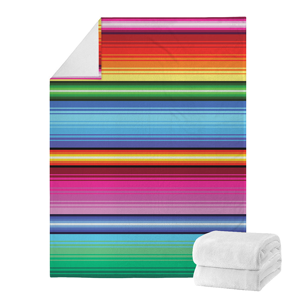 Cinco De Mayo Mexican Stripe Print Blanket