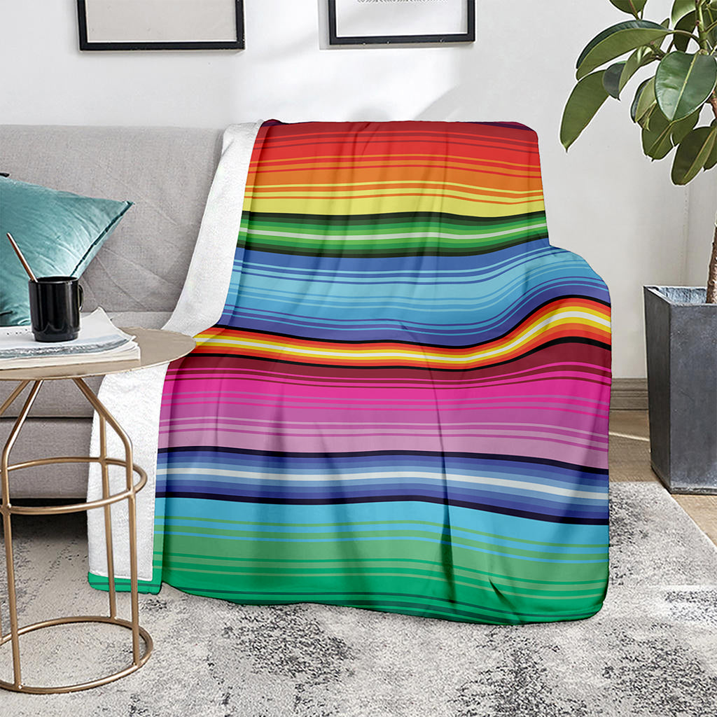 Cinco De Mayo Mexican Stripe Print Blanket