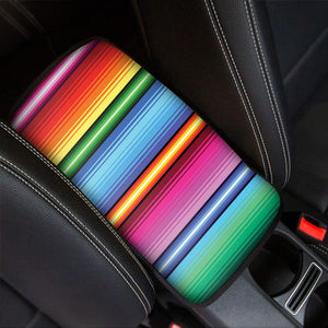 Cinco De Mayo Mexican Stripe Print Car Center Console Cover