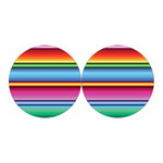 Cinco De Mayo Mexican Stripe Print Car Coasters