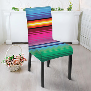 Cinco De Mayo Mexican Stripe Print Dining Chair Slipcover