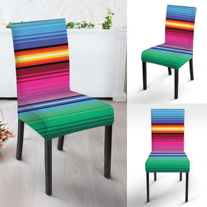 Cinco De Mayo Mexican Stripe Print Dining Chair Slipcover