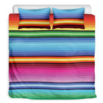 Cinco De Mayo Mexican Stripe Print Duvet Cover Bedding Set