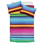 Cinco De Mayo Mexican Stripe Print Duvet Cover Bedding Set