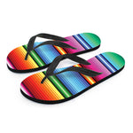 Cinco De Mayo Mexican Stripe Print Flip Flops