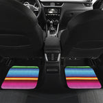 Cinco De Mayo Mexican Stripe Print Front and Back Car Floor Mats