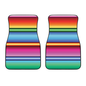 Cinco De Mayo Mexican Stripe Print Front Car Floor Mats