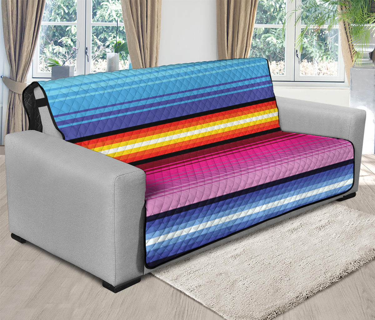 Cinco De Mayo Mexican Stripe Print Futon Protector