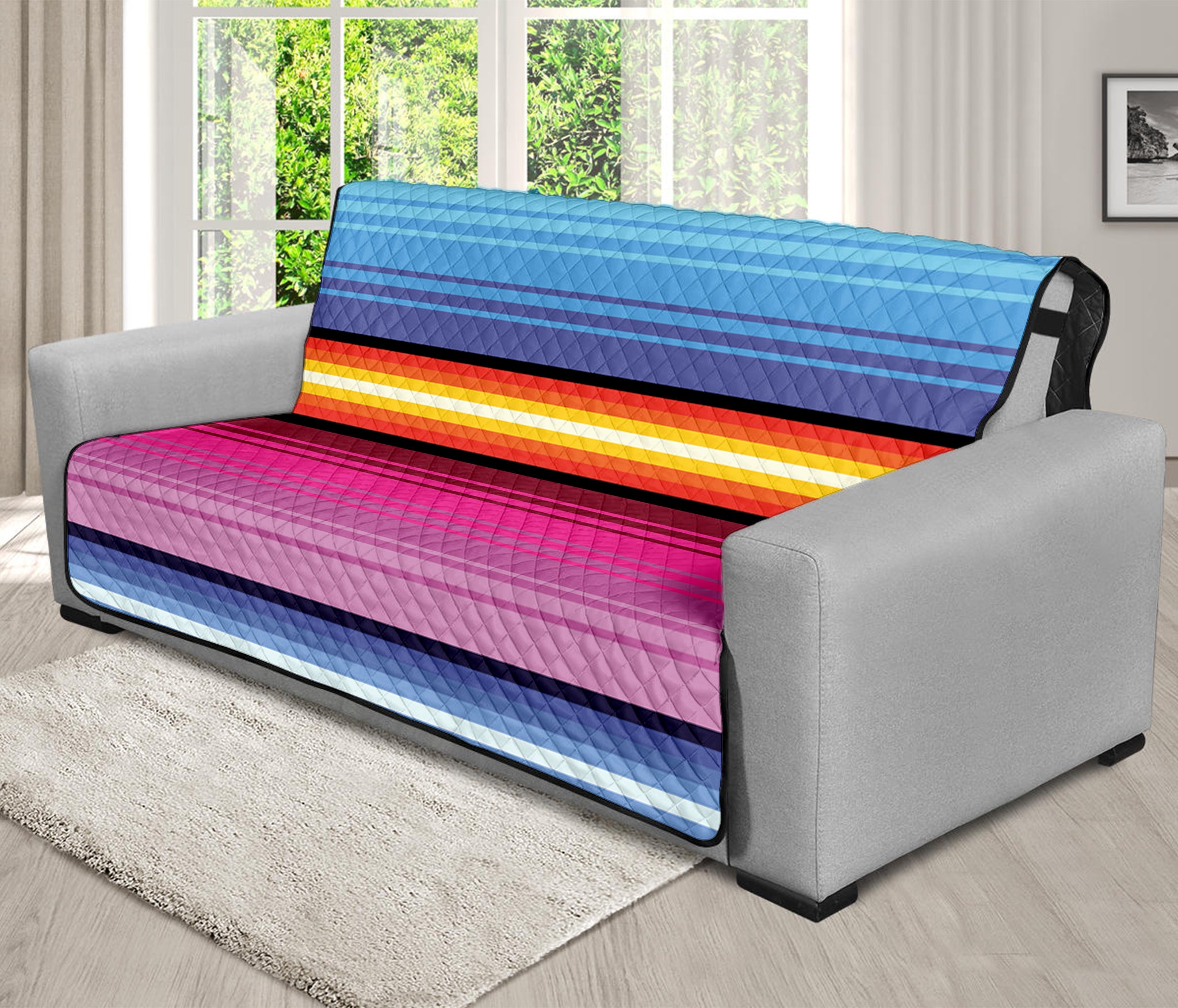 Cinco De Mayo Mexican Stripe Print Futon Protector