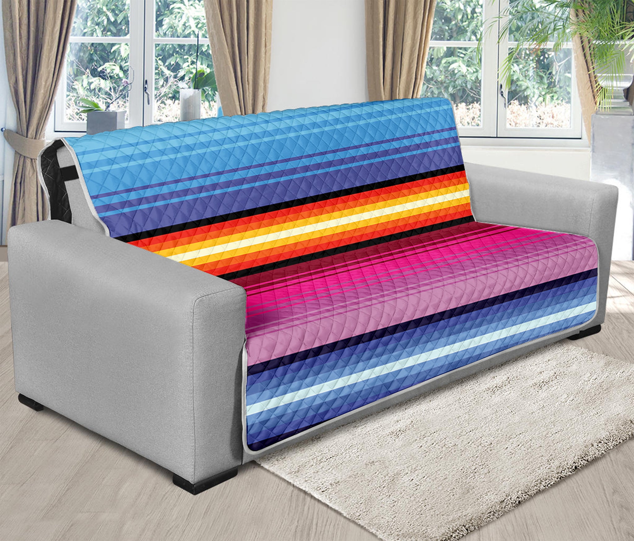 Cinco De Mayo Mexican Stripe Print Futon Protector