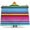 Cinco De Mayo Mexican Stripe Print Hooded Blanket