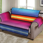 Cinco De Mayo Mexican Stripe Print Loveseat Protector