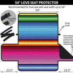 Cinco De Mayo Mexican Stripe Print Loveseat Protector