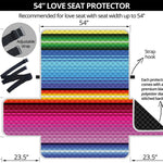 Cinco De Mayo Mexican Stripe Print Loveseat Protector