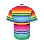 Cinco De Mayo Mexican Stripe Print Men's Baseball Jersey