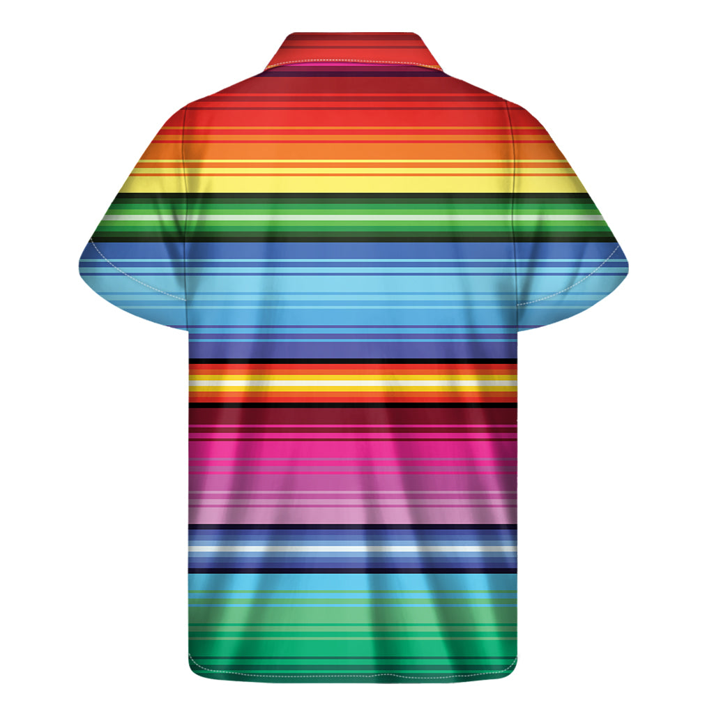 Cinco De Mayo Mexican Stripe Print Men's Short Sleeve Shirt