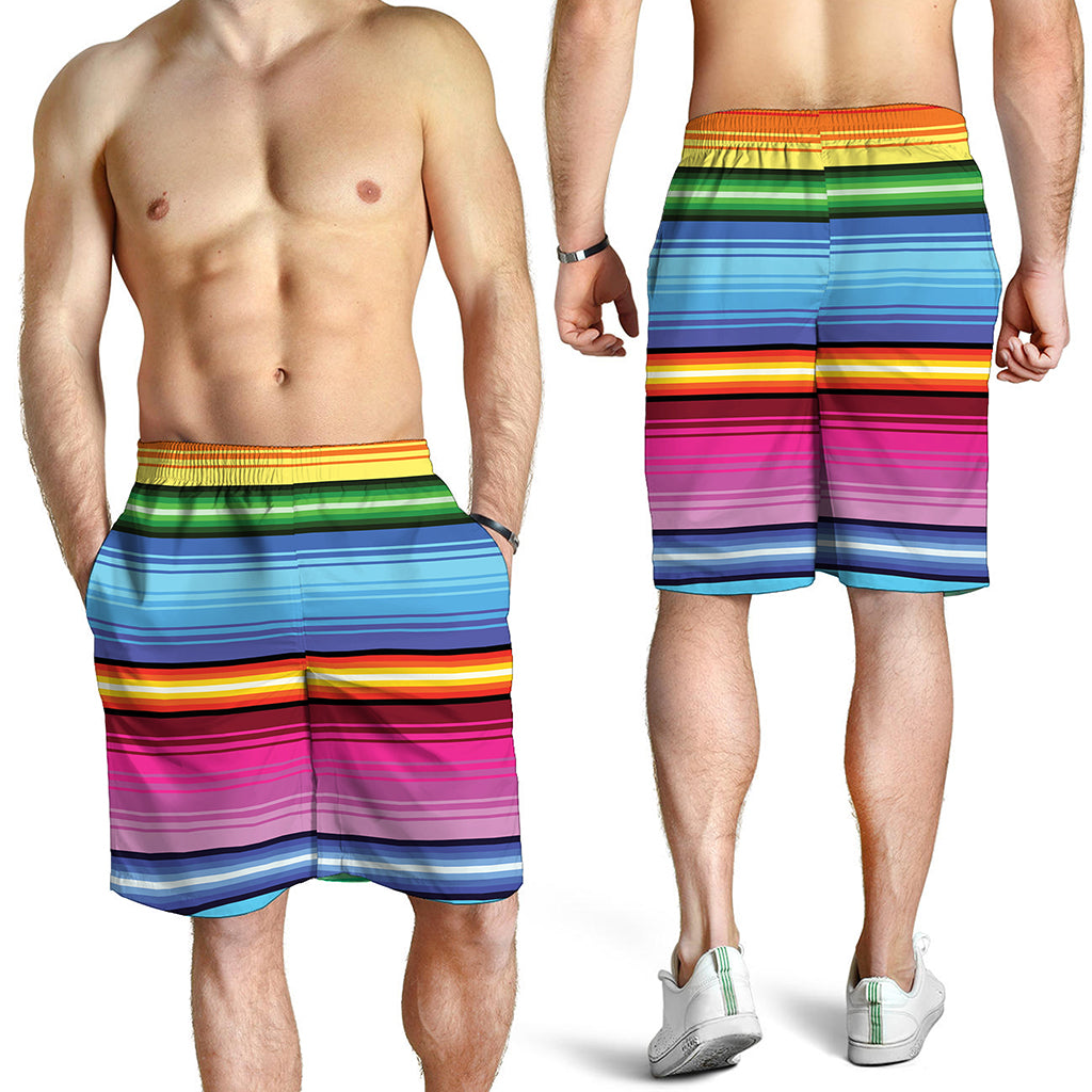 Cinco De Mayo Mexican Stripe Print Men's Shorts