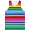 Cinco De Mayo Mexican Stripe Print Men's Tank Top