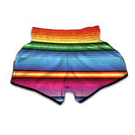 Cinco De Mayo Mexican Stripe Print Muay Thai Boxing Shorts