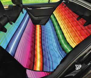 Cinco De Mayo Mexican Stripe Print Pet Car Back Seat Cover