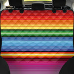 Cinco De Mayo Mexican Stripe Print Pet Car Back Seat Cover