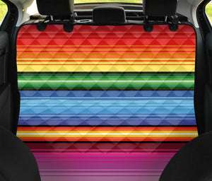 Cinco De Mayo Mexican Stripe Print Pet Car Back Seat Cover